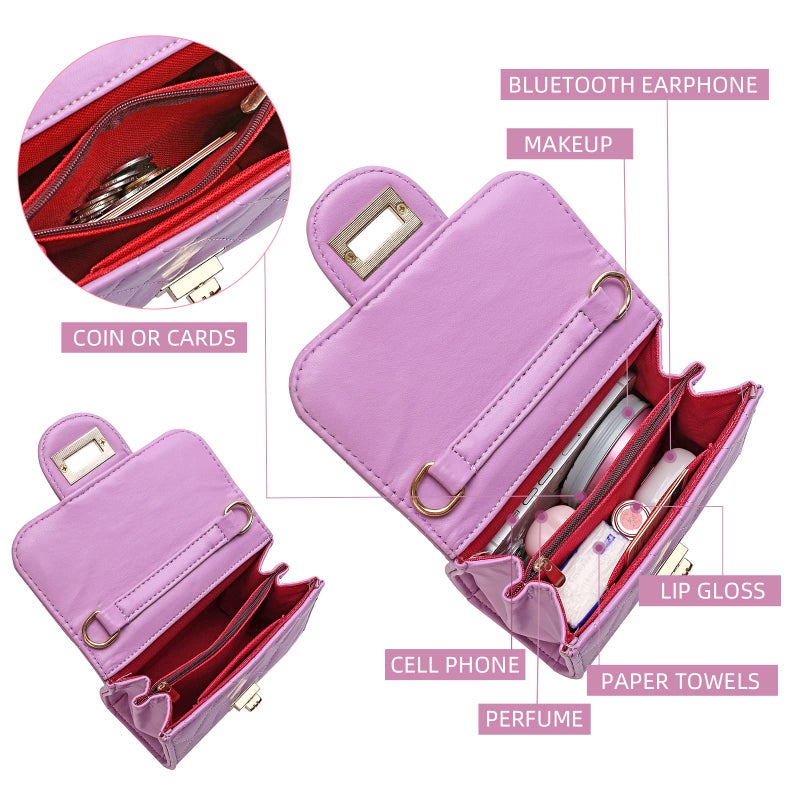 Qiuhome Little Girl Purse Toddler Purse Childrens Purses Little Girls Handbag (Purple) - Image 5